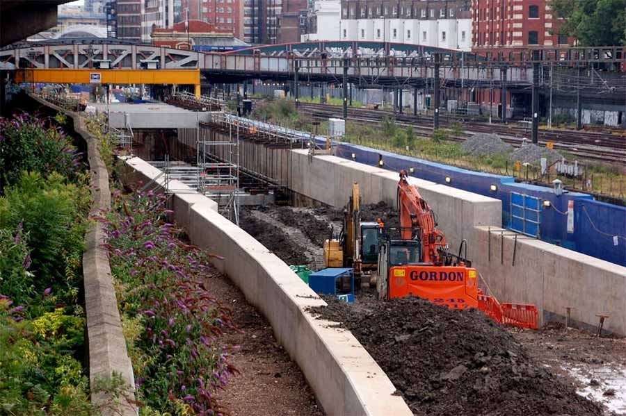 Crossrail Tunnel Royal Oak Portal Construction